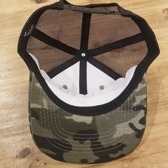 Clover Flag Lucky Patch Hat Cap Camouflage Camo Green Snap Back Mesh Trucker Dad - Picture 11 of 14